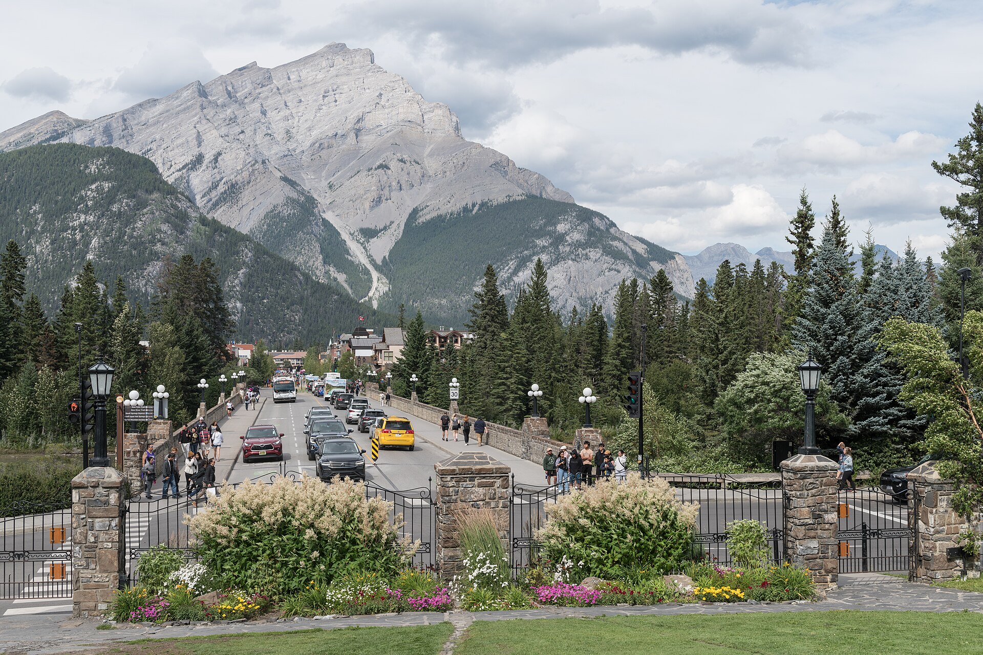 The Bow bridge looking south — a valley hour, useful after the planks. Photograph via Wikimedia Commons.